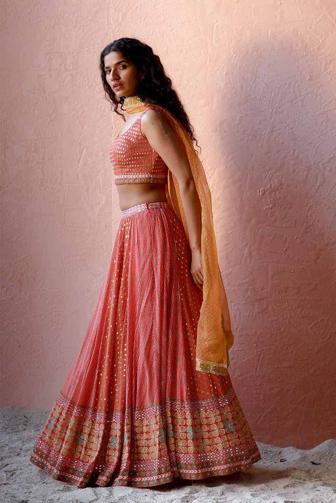 Stunning Multi-colour Lehenga Designs for the Avant-garde D-day Look